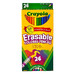 Цветные легко-смываемые карандаши с ластиками Crayola Erasable Colored Pencils 24 штуки