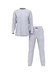 Хлопковая пижама Victoria's Secret 100% Cotton Shine Long Pajama Set (Medium Heather Grey / Rhinestone Logo) (Размер S - Regular)