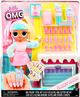 Игровой набор с куклой ЛОЛ Сюрприз ОМГ Кендилишис Конфетка Бон/ LOL Surprise OMG Sweet Nails Candylicious серии Сладкий маникюр / Sweet Nails (25 см)