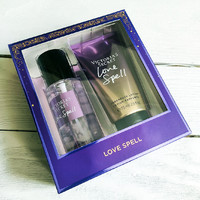 Подарочный набор love spell victorias secret мист и лосьон по 75 ml